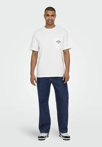 Only & Sons Jean droit - dark blue denim