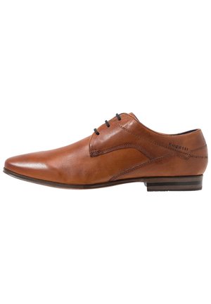 Zakelijke veterschoenen - cognac
