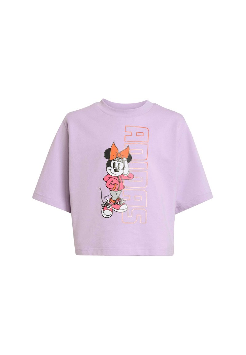 adidas performance T-shirt print donkerroze