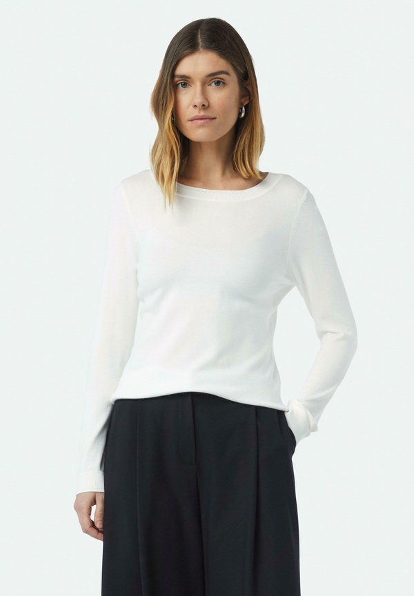 SLIM FIT  - Strickpullover - weiß