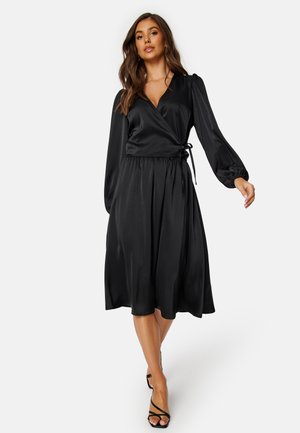Bubbleroom WRAP BLOUSE - Blouse - black