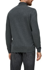 s.Oliver À COL ROULÉ - Strickpullover - dunkelgrau