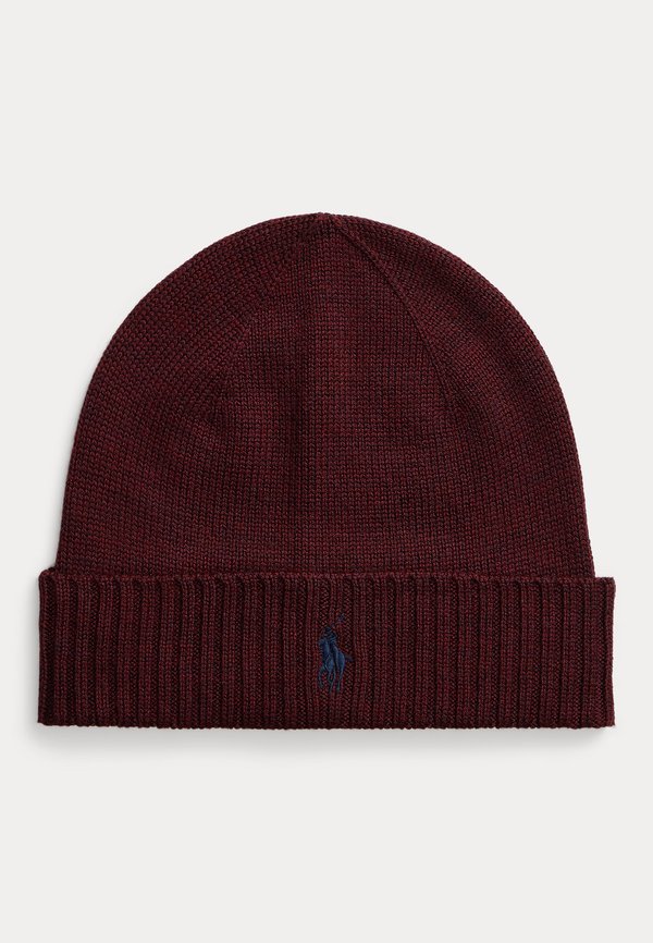 SIGNATURE PONY WOOL BEANIE - Beanie - aged wine heather
