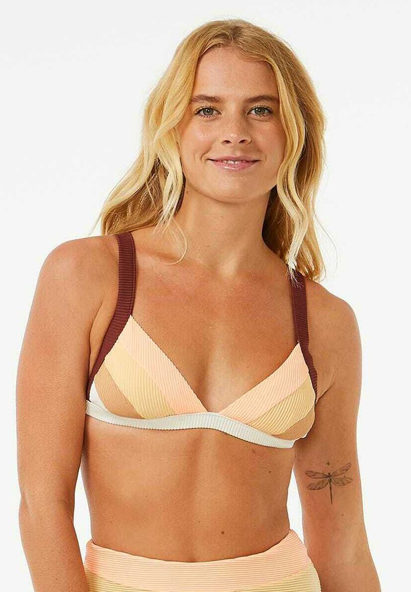 Plataz Neck Deep V-Joint Clothing Mesh Spliced Steel Ring Fish Bone Girded Waist Print Bikini Woman DJPT