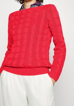 Stickad tröja - orange