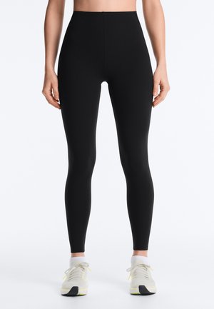 OYSHO COMPRESSIVE WAIST CONTROL ANKLE-LENGTH LEGGINGS 31220254 - Leggingek - black