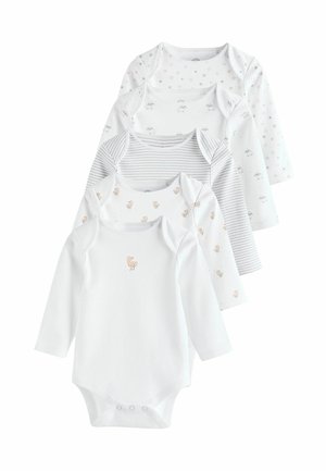 Next REGULAR FIT 5 PACK - Body - white delicate animal print