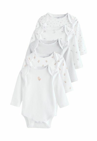 NAME IT Set 3 Body Neonato Manica Lunga – Puro Cashmere, Unisex, Colore Cammello - 2