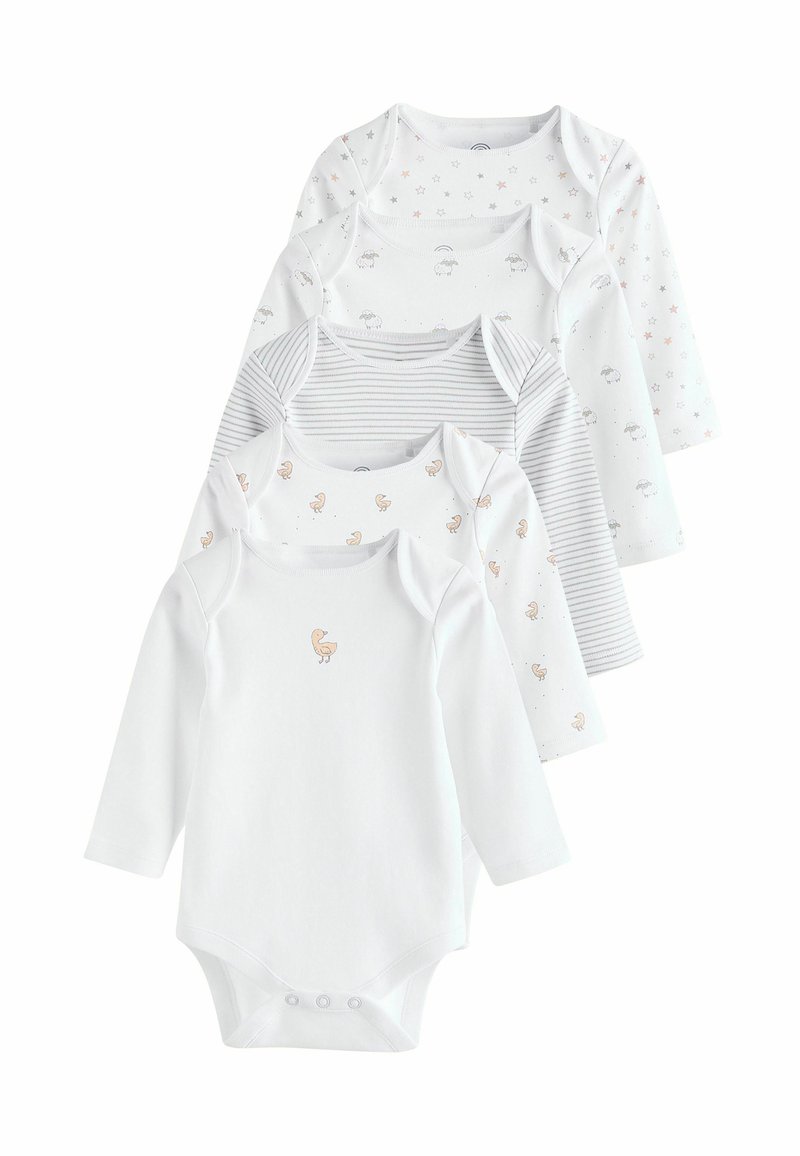 Next REGULAR FIT 5 PACK - Body - white delicate animal print