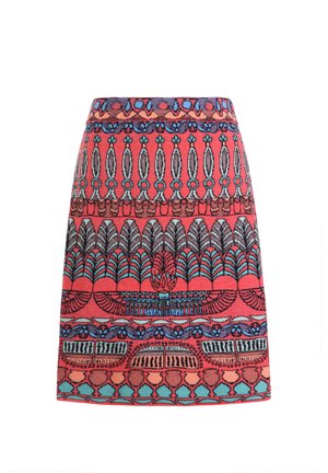 PAPYRUS MOTIF - Jupe crayon - red