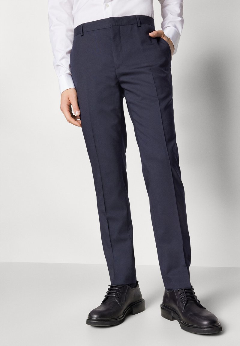 slim fit dress slacks CALVIN KLEIN BLACK SUIT X-FIT SEPARATES PANT