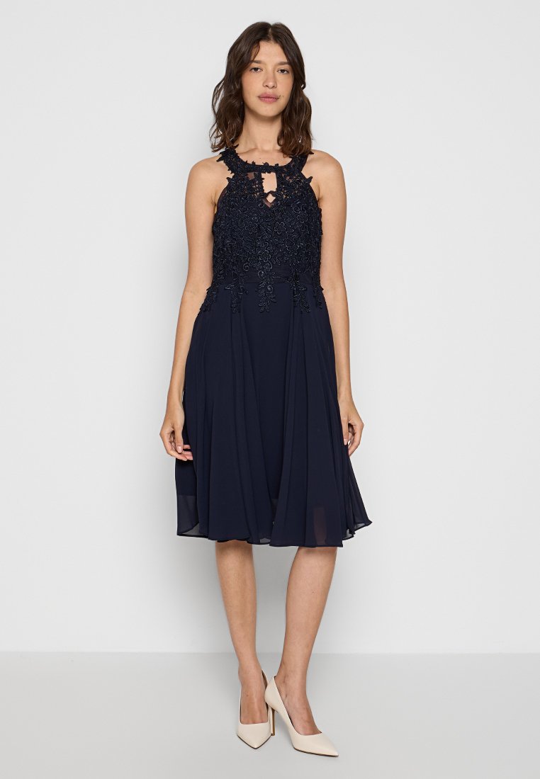 Apart Glamour Cocktailjurk donkerblauw Apart Glamour Cocktailjurk donkerblauw