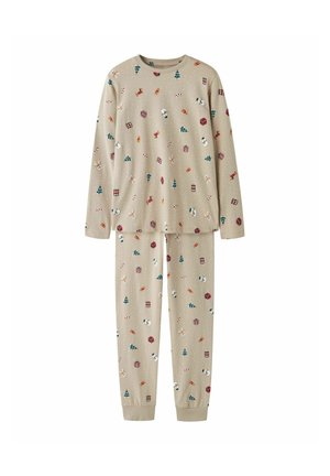 Name it, NKNVISMAS LS NIGHTSET UNISEX - Комплект пижама - grey