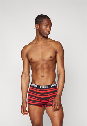 MEN EVERYDAY HERITAGE STRIPE 2 PACK - Boxerkalsong - red/black