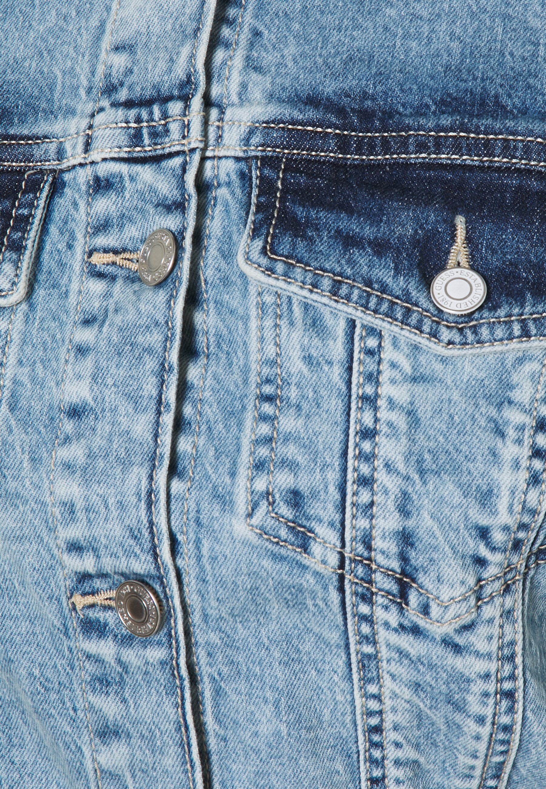 Guess 80S TEDDY JACKET Jeansjakke shallalyseblå denim Guess 80S TEDDY JACKET Jeansjakke shallalyseblå denim