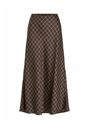 VILA, VIELLETTE HW MIDI SKIRT - NOOS - Jupe trapèze - coffee bean