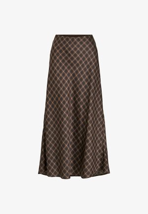 VILA, VIELLETTE HW MIDI SKIRT - NOOS - Jupe trapèze - coffee bean