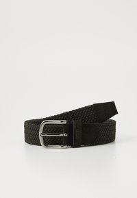 Gevlochten riem - black