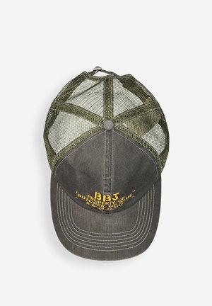Butcher of Blue, ACCESSORIES VINTAGE TRUCKER - Cap - dk granite green
