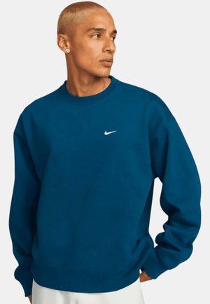 Nike Sportswear SOLO HW BB CREW - Sweatshirt - blue white