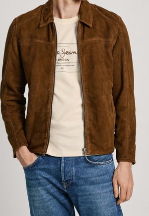 Giacca di pelle - brown