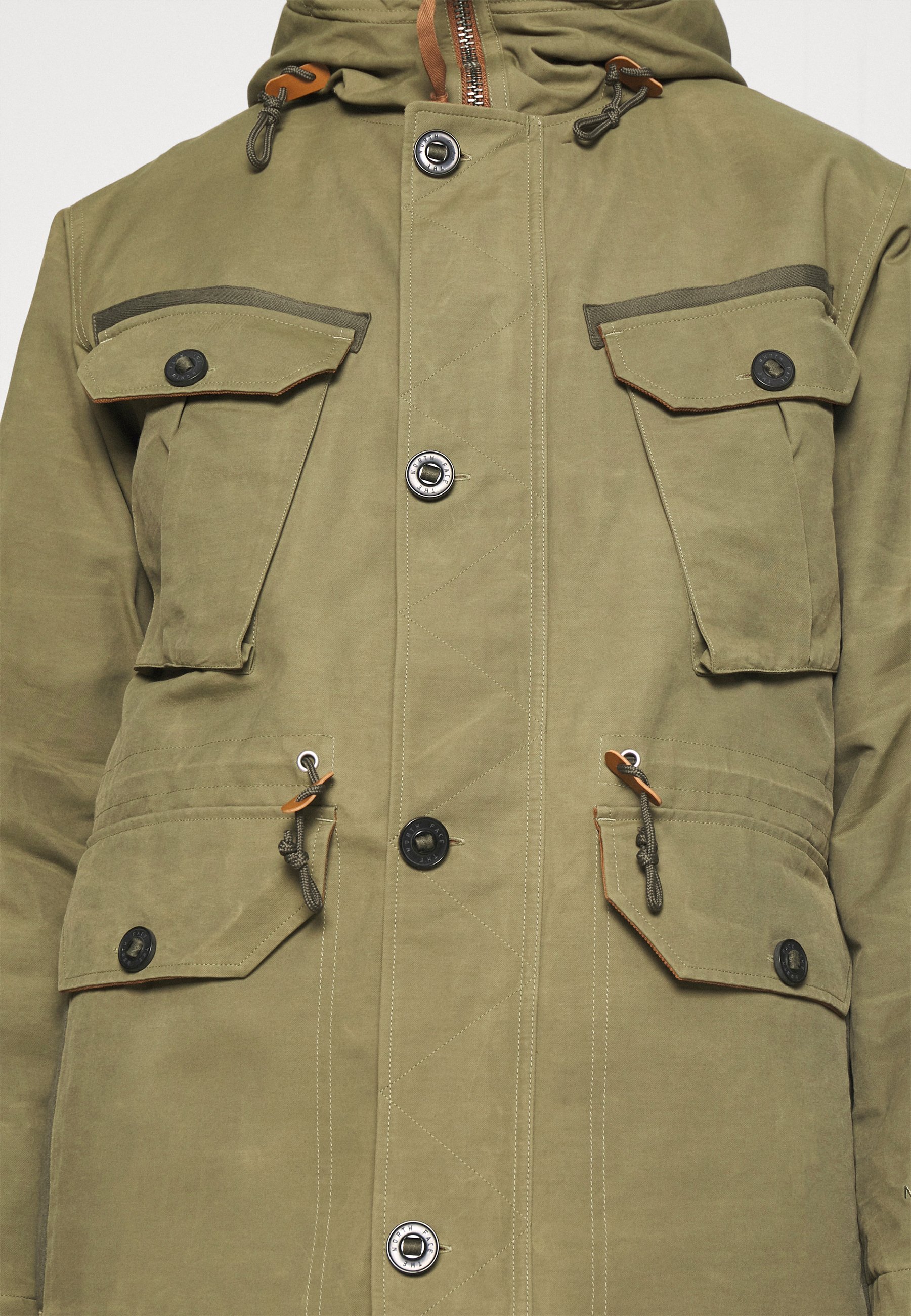 olive green fishtail parka