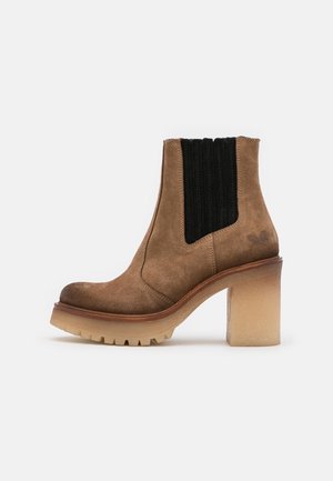 Bottines à talons hauts - taupe