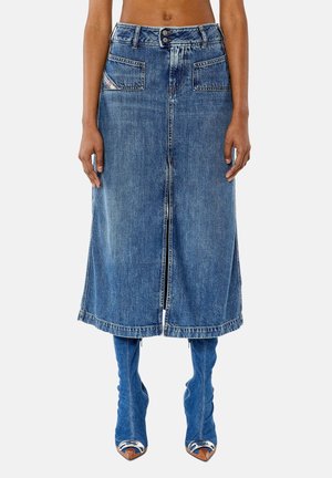 Diesel Falda vaquera - dark-blue denim