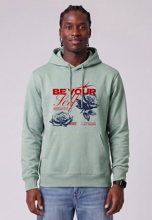 watapparel, BE YOURSELF UNISEX - Kapuzenpullover - aloe