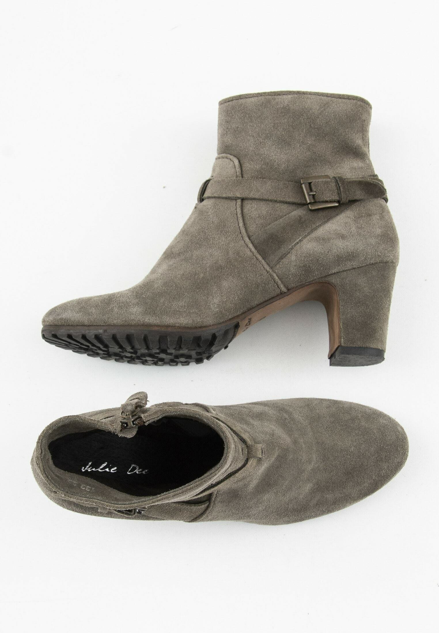 Julie Dee Enkellaarsjes met hoge hak - grey/Grijs - Zalando.be