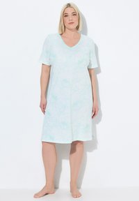 Ulla Popken 2 PACK SLEEP - Camicia da notte - light mint green