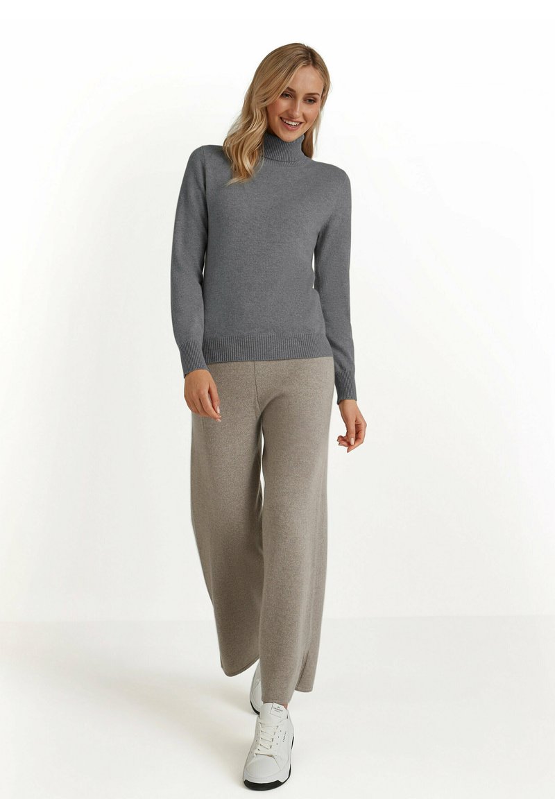FALKE Maglione - dark grey -heather