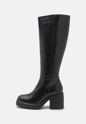 Zign LEATHER - Korolliset saappaat - black