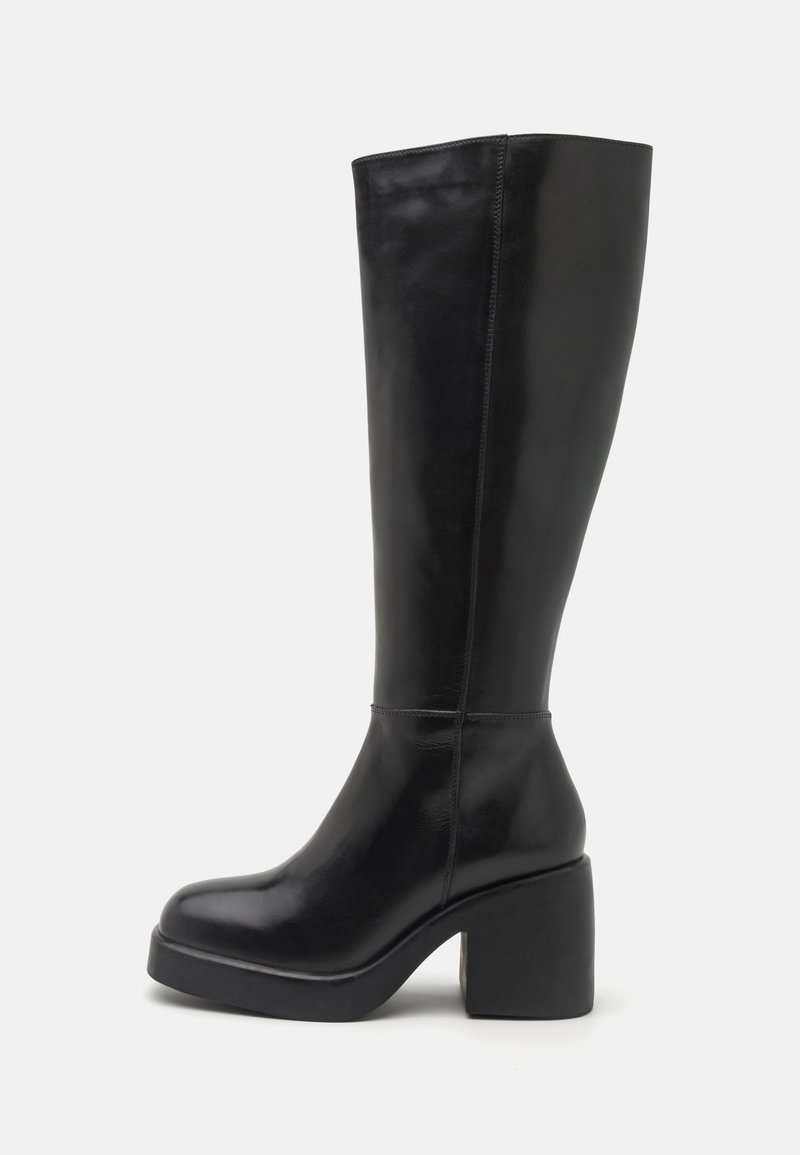 Zign LEATHER  - High heeled boots - black