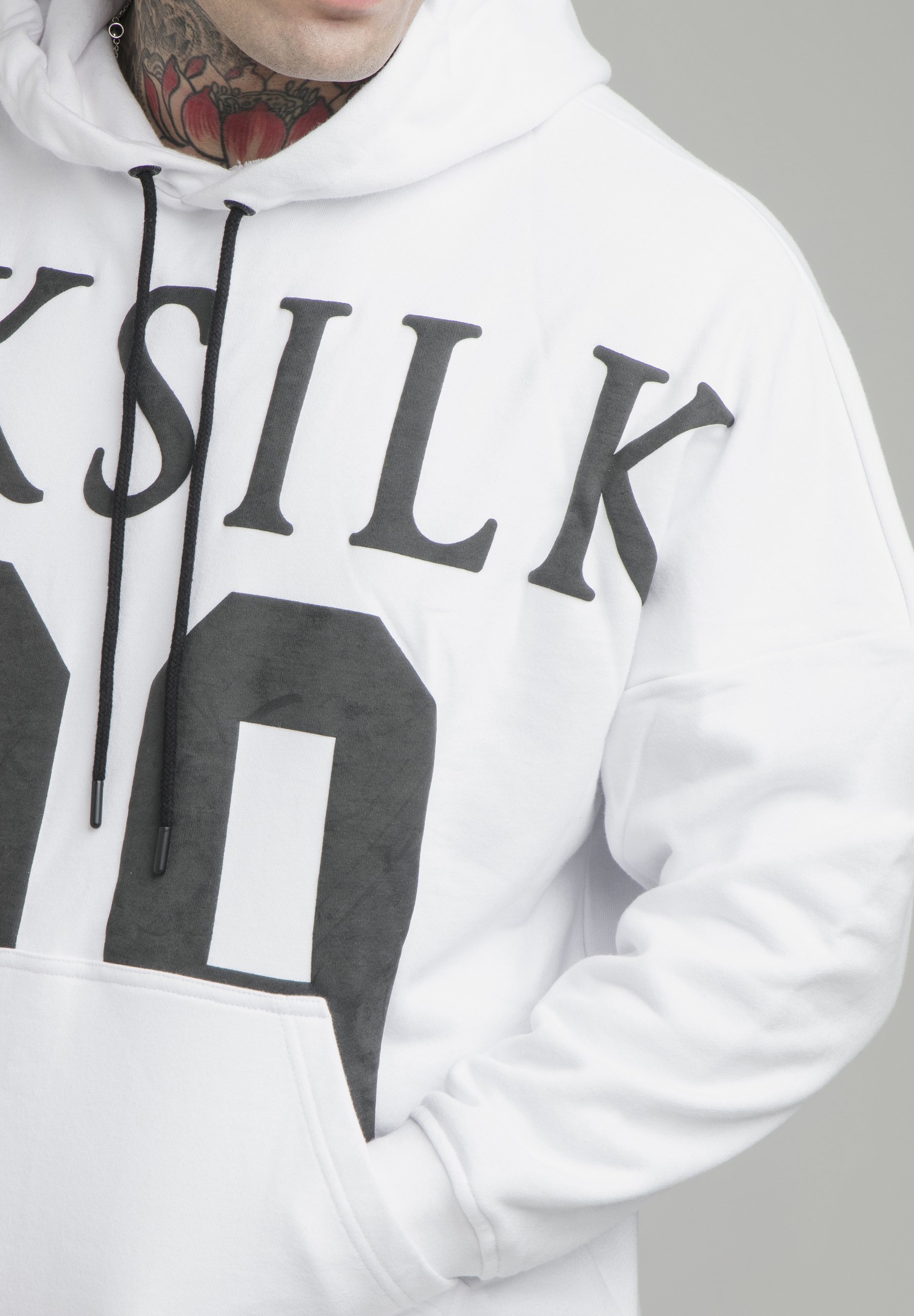 SIKSILK Sudadera - white \u0026 black/blanco - Zalando.es