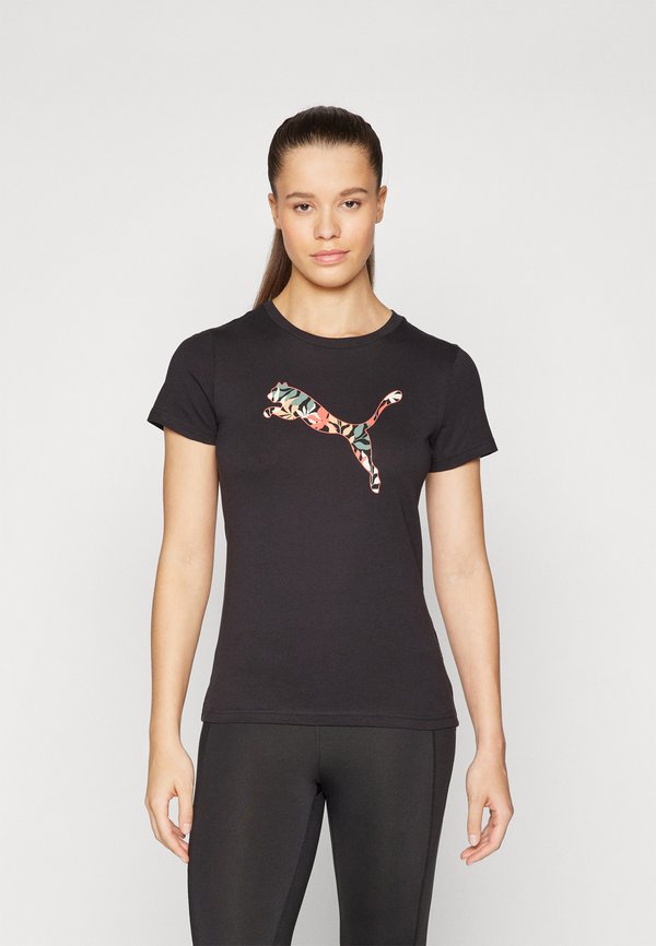 GRAPHICS FLORAL CAT LOGO TEE - Print T-shirt