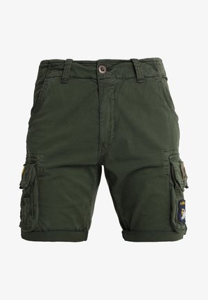 Alpha Industries, CREW PATCH - Shorts - dark oliv