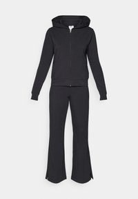LIGHT STRETCH FULL ZIP SWEATSUIT SET - Treningas - black