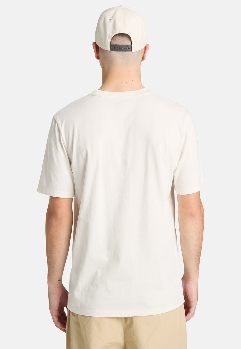 Timberland TREE LOGO LAKE HOUSE GRAPHIC TEE - Triko s potiskem - natural