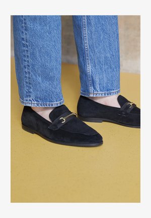 Zign LEATHER - Pantofi slip-on eleganți - black