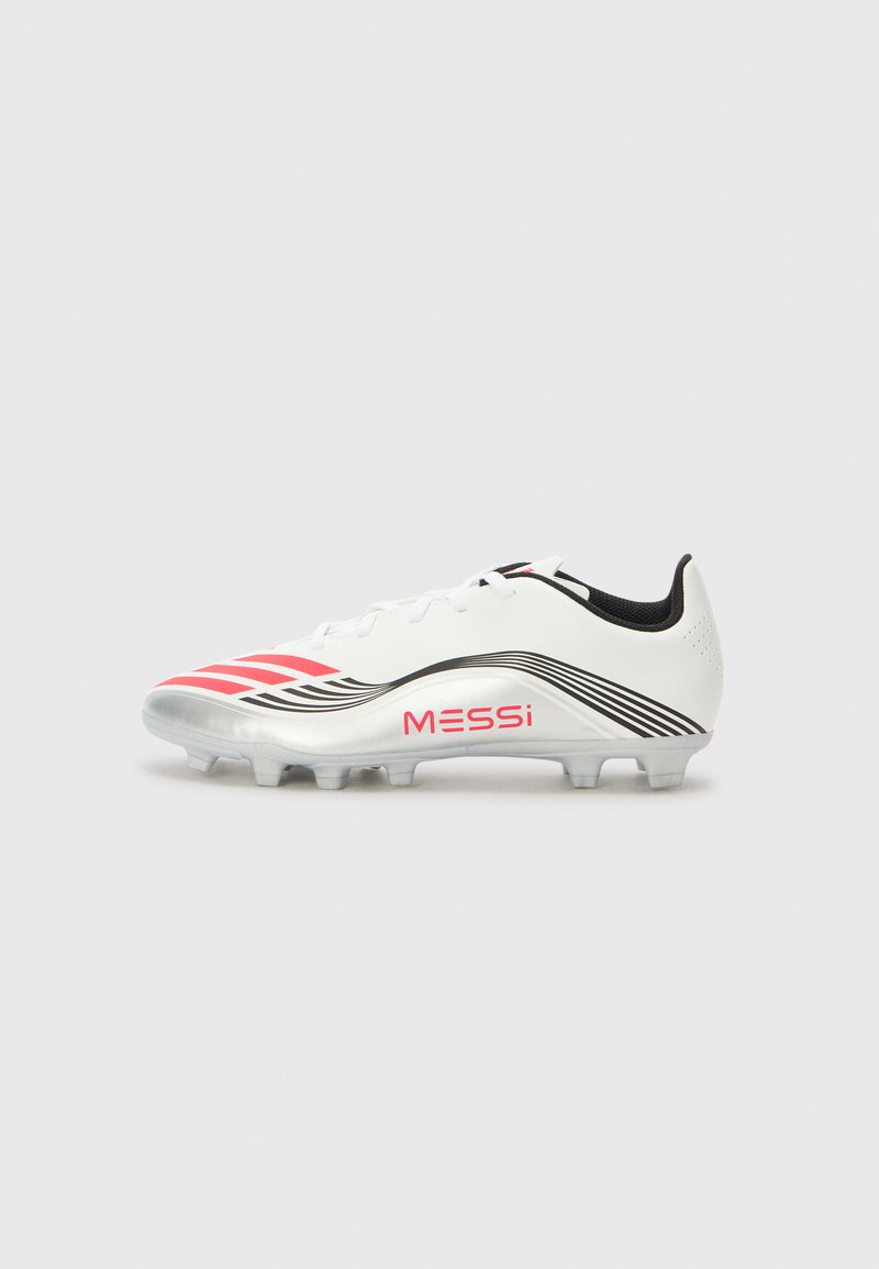 adidas Performance - F50 MESSI UNISEX - Scarpe da calcetto con tacchetti - white/lucid red/silver-coloured, Ingrandire