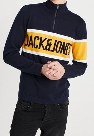 Striktrøje - dark blue