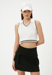 Koton CROP TANK - Polo - white