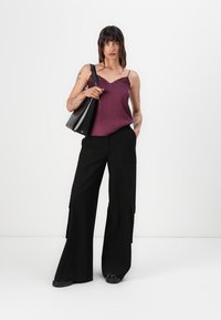 TWINSET WOVEN TOP - Top - bordeaux