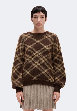 ONLY, ONLNOEME LIFE O NECK - Pullover - chocolate martini/cocoa creme melange