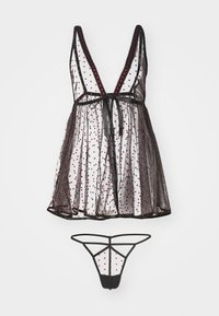 Ann Summers THE MESMERISING  BABYDOLL - Pyjama set - black