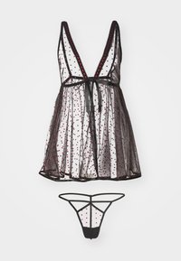 Ann Summers - THE MESMERISING  BABYDOLL - Pidžaamakomplekt - black Väikepilt 1