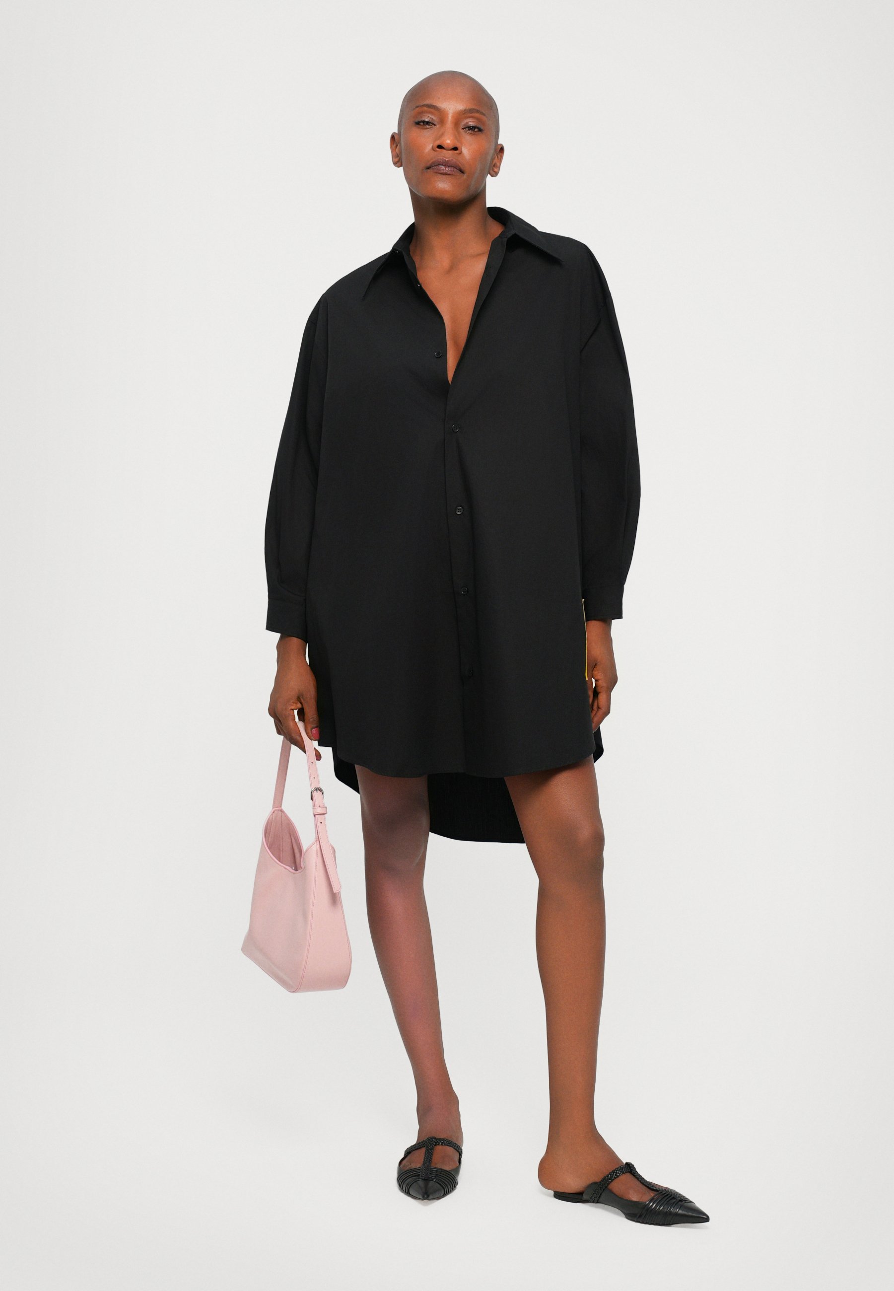 MM6 Maison Margiela DRESS - Shirt dress - black - Zalando