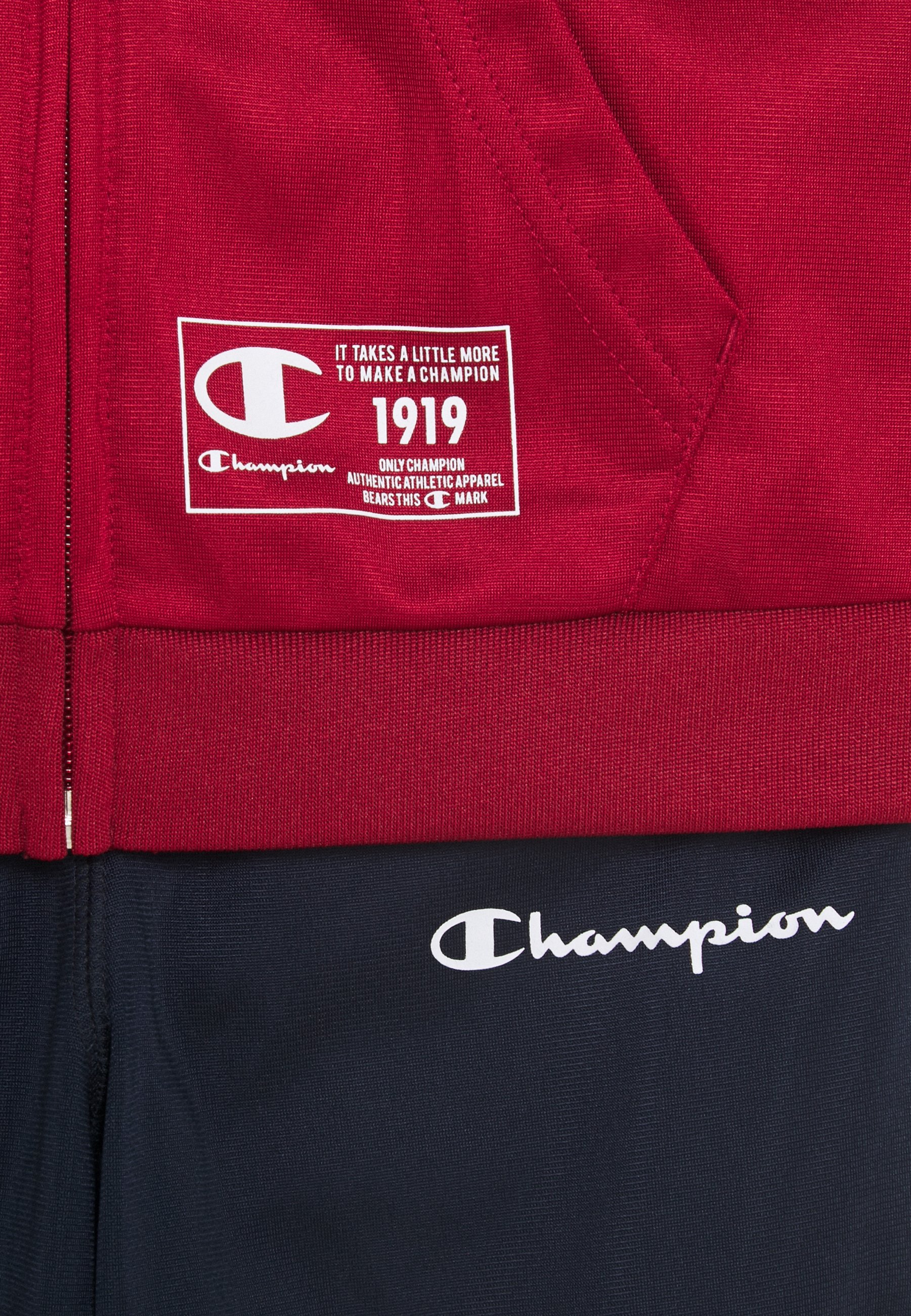 Champion LEGACY FULL ZIP SUIT SET - Chándal - dark red/rojo oscuro -  Zalando.es