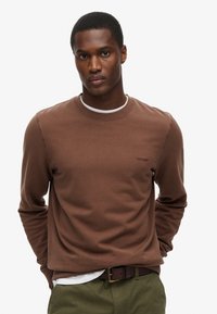 Superdry & Co CLASSIC ESSENTIAL - Sudadera - rain drum brown